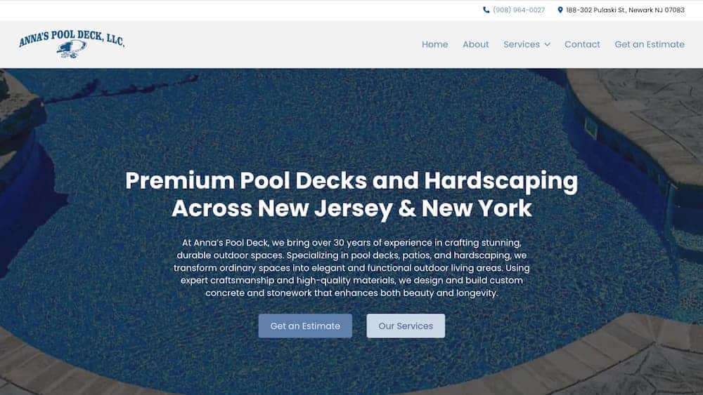 annas pool deck new homepage