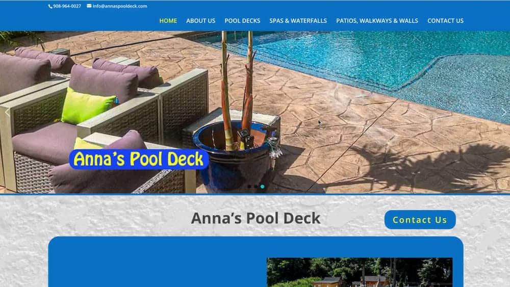annas pool deck old homepage