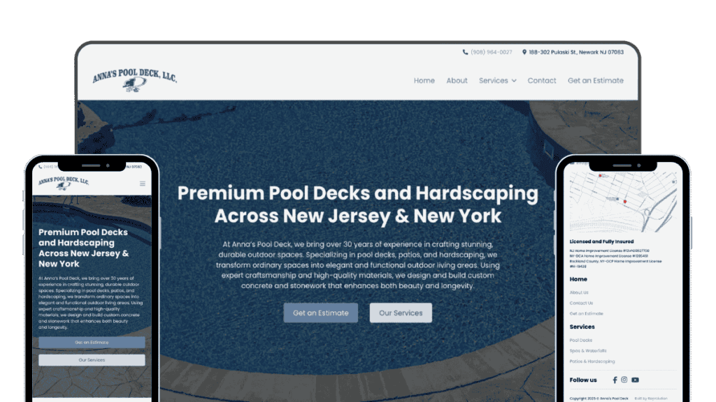 annas pool deck responsive